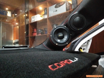 羅湖汽車音響改裝 深圳車樂匯豐田卡羅拉改裝伊頓RSR80三分頻套裝